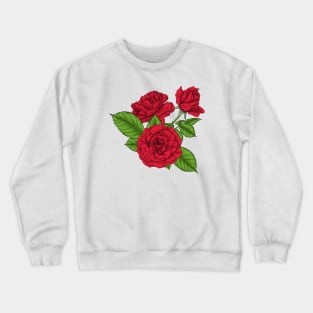 Bouquet of red roses Crewneck Sweatshirt